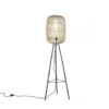 Freelight Vloerlamp Treccia - 3 Poot - Rotan - H 139 Cm - Beige Zwart -Winkel Voor Woonverlichting 1642179580