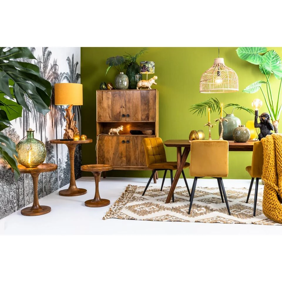 Lampenkap Cilinder LIVIGNO - 40-40-30cm - Oker 5 Lampenkap Cilinder LIVIGNO - 40-40-30cm - Oker - Afbeelding 3