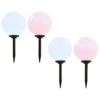 VidaXL Solarlampen 4 St LED Rond 30 Cm RGB 2 VidaXL Solarlampen 4 St LED Rond 30 Cm RGB -Winkel Voor Woonverlichting 1672446010