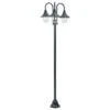 VidaXL Paalverlichting Tuin E27 220 Cm Aluminium Donkergroen 3-delig -Winkel Voor Woonverlichting 1731443001