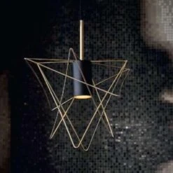 Nowodvorski Hanglamp Gstar - Ø 30 Cm - Zwart Goud -Winkel Voor Woonverlichting 1755031883 0101