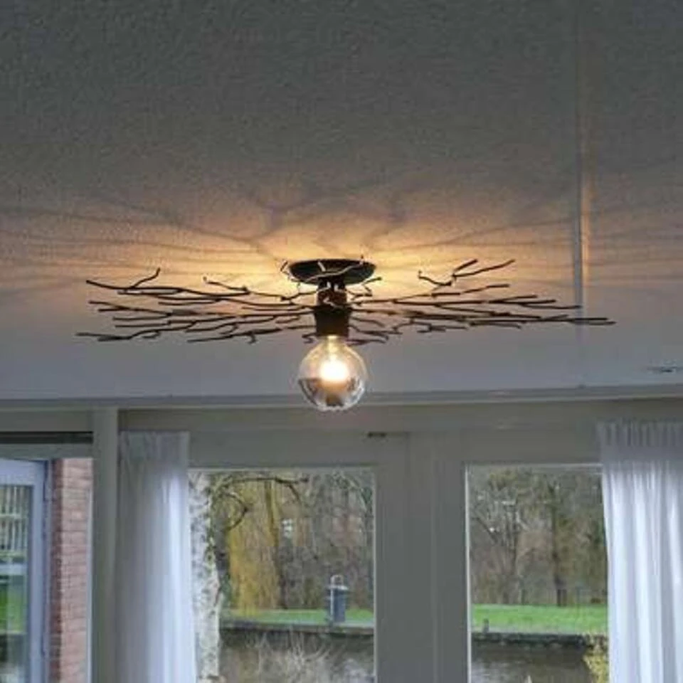 Ylumen Plafondlamp Bichero - Ø 80 Cm - Zwart 4 Ylumen Plafondlamp Bichero - Ø 80 Cm - Zwart - Afbeelding 2