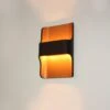 Artdelight Wandlamp Dallas - Zwart-goud -Winkel Voor Woonverlichting 1840566608