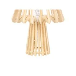 Beliani Tafellamp CLYDE - Lichte Houtkleur Multiplex -Winkel Voor Woonverlichting 1912890752 0102