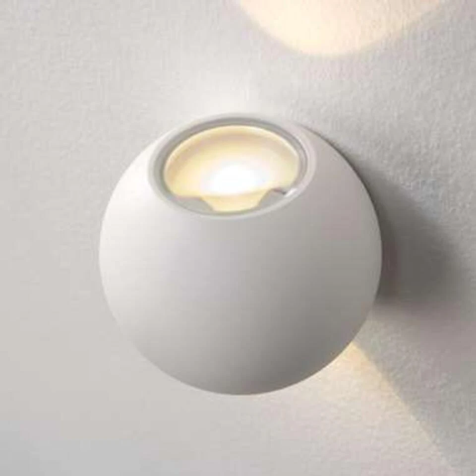 Artdelight Wandlamp Denver - Ø 10 Cm - Wit 5 Artdelight Wandlamp Denver - Ø 10 Cm - Wit - Afbeelding 3