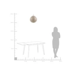 Beliani Hanglamp MURES - Beige Metaal -Winkel Voor Woonverlichting 230f2376bb71433bb59c85626d8f55df