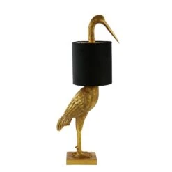 Tafellamp Crane - Goud - 33x30x76,5 Cm -Winkel Voor Woonverlichting 38a442359d6941a6bb18e2d5560d1748