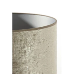 Cilinder Lampenkap Chelsea - Zilver - Ø40x35cm -Winkel Voor Woonverlichting 48c123347eb243159c2cdac143662c0a
