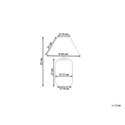 Beliani Tafellamp MUSSEL - Grijs Keramiek -Winkel Voor Woonverlichting 4a4219419ce14b3aabcc121e9617add7