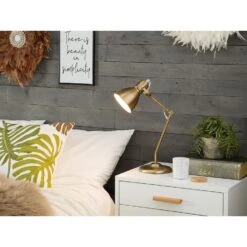 Beliani Tafellamp MONSAN - Messing Staal 9 Beliani Tafellamp MONSAN - Messing Staal -Winkel Voor Woonverlichting 4d27cc6b68ab41e2b17153e6a2643f80