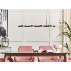 Beliani Hanglamp MALI - Zwart Staal -Winkel Voor Woonverlichting 55fb0473cb2d45bd8c77327dc55f93d5