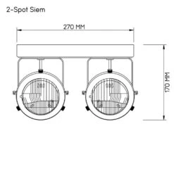 2-spot Siem - Zwart 9 2-spot Siem - Zwart -Winkel Voor Woonverlichting 60201069 9700