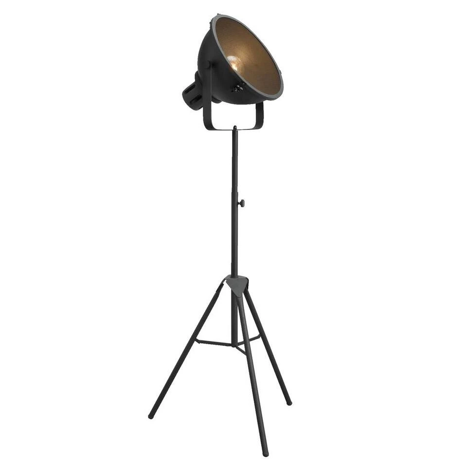 Vloerlamp Carlos - Zwart - Ø28x155 Cm 3 Vloerlamp Carlos - Zwart - Ø28x155 Cm