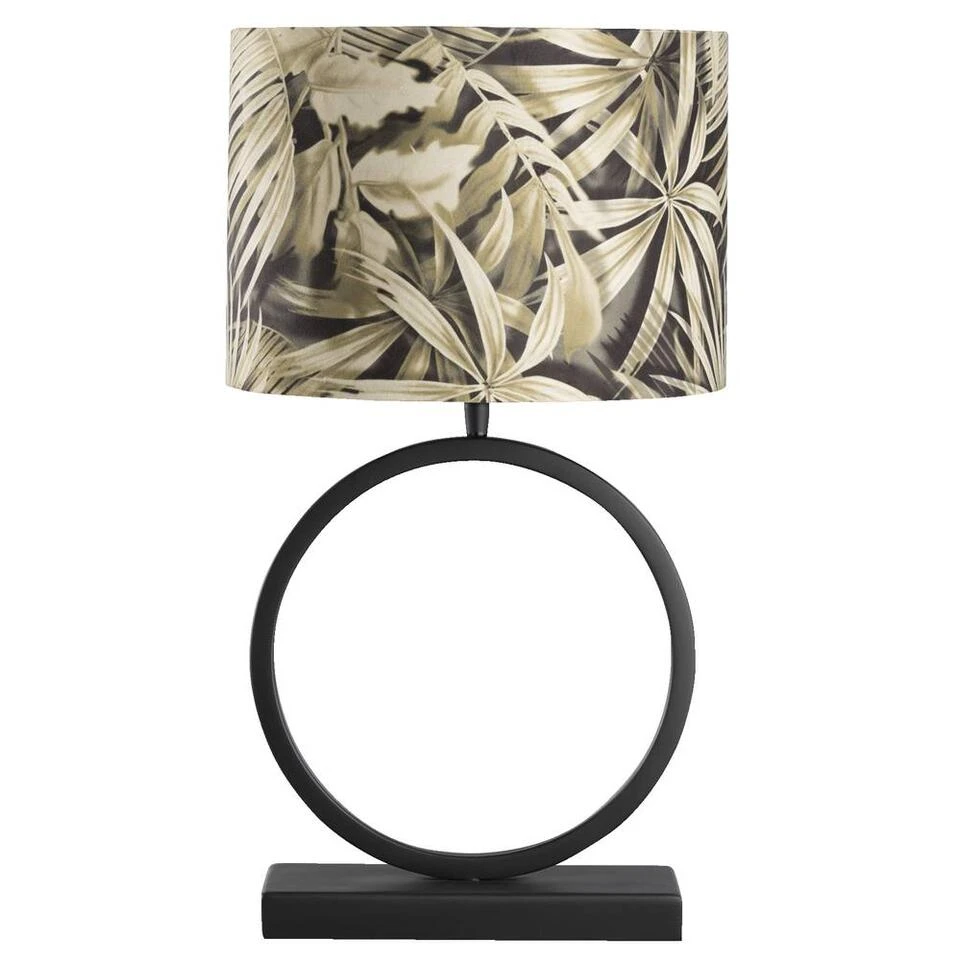 Voet Tafellamp Xavi - Zwart - 38x27x11 Cm 5 Voet Tafellamp Xavi - Zwart - 38x27x11 Cm - Afbeelding 3