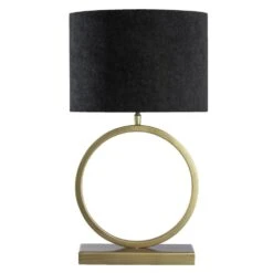 Voet Tafellamp Xavi - Bronskleur - 38x27x11 Cm -Winkel Voor Woonverlichting 60351006 0102