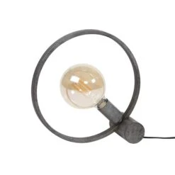 Tafellamp Ø30 Cm Industrieel Rond Winster - 10x31x31 Cm - Metaal - Grijs -Winkel Voor Woonverlichting 60701f86056244a9b9fed9fa179b67cc