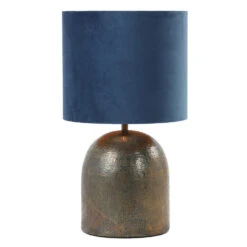 Cilinder Lampenkap Velours - Petrol Blue - Ø35x30cm -Winkel Voor Woonverlichting 64076f08219140e89af3d30064626327