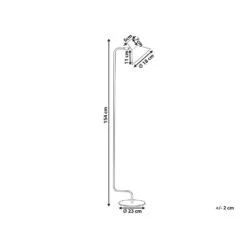 Beliani Staande Lamp RIMAVA - Blauw Ijzer -Winkel Voor Woonverlichting 6dd2eacb19f7446f91509d76b08d7b4e