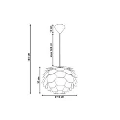 Beliani Hanglamp SEGRE - Blauw Synthetisch Materiaal -Winkel Voor Woonverlichting 72d21ceb6069499abe78ee687e75214c