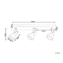 Beliani Plafondlamp BARO - Wit Ijzer 8 Beliani Plafondlamp BARO - Wit Ijzer -Winkel Voor Woonverlichting 7b02461ad991419e9e97fe55e377506a