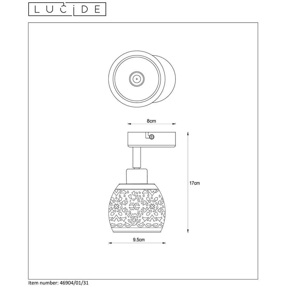 Lucide Plafondspot Tahar 1 - Wit - Ø9 Cm 6 Lucide Plafondspot Tahar 1 - Wit - Ø9 Cm - Afbeelding 4