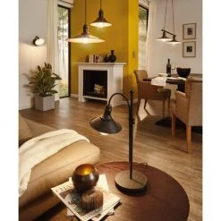 EGLO Hanglamp Stockbury - Antiek Bruin - Ø36 Cm -Winkel Voor Woonverlichting 81016973 0005