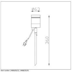 Lucide LED Tuinspot ARNE IP44 - Zwart - Ø6,3 Cm -Winkel Voor Woonverlichting 81018828 0103