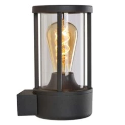 Lucide Wandlamp Buiten LORI IP44 - Antraciet - 14,7x12x21,8 Cm -Winkel Voor Woonverlichting 81018835 0600