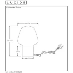 Lucide Tafellamp Becky - Grijs - 20x20x29,5 Cm 9 Lucide Tafellamp Becky - Grijs - 20x20x29,5 Cm -Winkel Voor Woonverlichting 81024886 2606