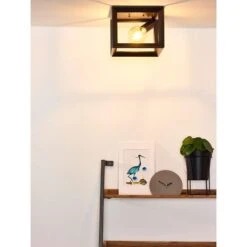 Lucide Plafonnière Thor - Grijs - 25x25x20 Cm -Winkel Voor Woonverlichting 81024895 0306