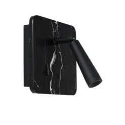 Lucide Bedlamp Oregon - Zwart - 15x15x10 Cm