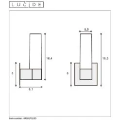 Lucide Wandlamp Jesse - Zwart -Winkel Voor Woonverlichting 81028092 2100