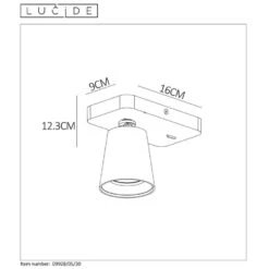 Lucide Wandlamp Turnon 1-lamp - Zwart -Winkel Voor Woonverlichting 81028129 2100