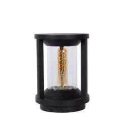 Lucide Sokkellamp Cadix - Zwart - 22 Cm -Winkel Voor Woonverlichting 81028140 0200