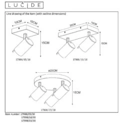 Lucide Wandlamp Grony 1-lamp - Zwart -Winkel Voor Woonverlichting 81028142 2100