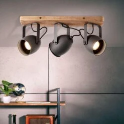 Brilliant Plafondspot Crowton 3-lichts - Zwart 9 Brilliant Plafondspot Crowton 3-lichts - Zwart -Winkel Voor Woonverlichting 81029044 0500