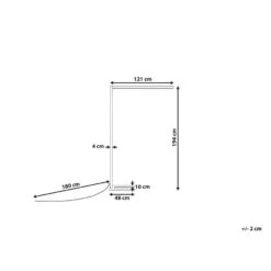 Beliani Staande Lamp MENSA - Wit Aluminium -Winkel Voor Woonverlichting 88cc6de2320f46c689b77bd731527d63