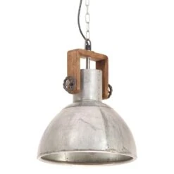 VidaXL Hanglamp Industrieel Rond 25 W E27 30 Cm Zilverkleurig -Winkel Voor Woonverlichting 8cc30bbdfb6b4ce1b24af2a90b521802