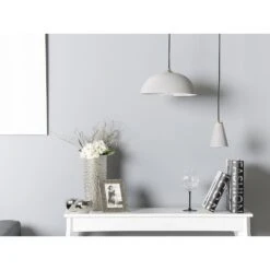 Beliani Hanglamp CARES - Grijs Metaal -Winkel Voor Woonverlichting 9a5ade7e449248cd9db5795371d1cbf0