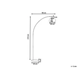 Beliani Staande Lamp PAROO - Zilver Metaal -Winkel Voor Woonverlichting a3375eb6426d44deb860c4c69ada0be0