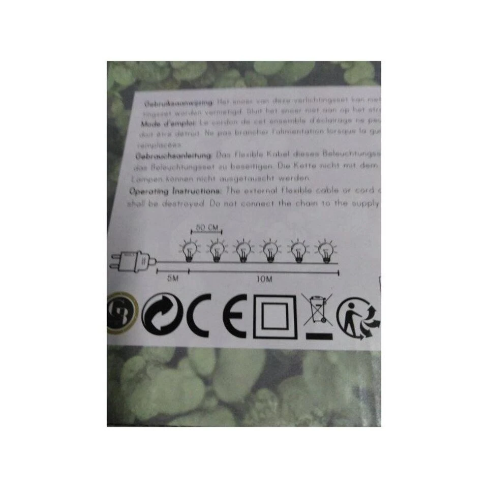 Anna's Collection Lichtsnoer - Tuinverlichting - Klassiek Wit - 10 M 5 Anna's Collection Lichtsnoer - Tuinverlichting - Klassiek Wit - 10 M - Afbeelding 3