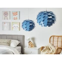 Beliani Hanglamp SEGRE - Blauw Synthetisch Materiaal -Winkel Voor Woonverlichting af9a2e284557438dadd22b2272392c5b