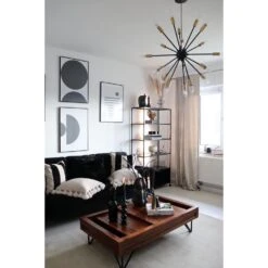 Beliani Hanglamp MAGUSE - Zwart Ijzer -Winkel Voor Woonverlichting b37c0ad3c4ff44c7b1b58c645092c58a