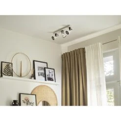 Beliani Plafondlamp BARO - Wit Ijzer 9 Beliani Plafondlamp BARO - Wit Ijzer -Winkel Voor Woonverlichting b393b65bfa104224aced81436a87644e