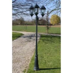 VidaXL Tuinlantaarn Brighton 3-arms 230 Cm Donkergroen/zwart -Winkel Voor Woonverlichting bf97995cd2d7477a8ad297571c2b48c0