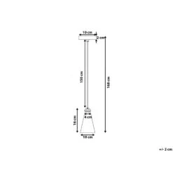 Beliani Hanglamp CARES - Grijs Metaal -Winkel Voor Woonverlichting c2147df8861b46209bdba660df757faa