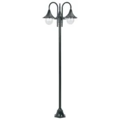 VidaXL Paalverlichting Tuin E27 220 Cm Aluminium Donkergroen 3-delig -Winkel Voor Woonverlichting c48c3c1d5ca244cc8bef7ffc553d709f