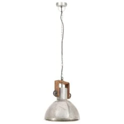 VidaXL Hanglamp Industrieel Rond 25 W E27 30 Cm Zilverkleurig -Winkel Voor Woonverlichting e2a101571e174dfd866bd5cd9ff2e9ba